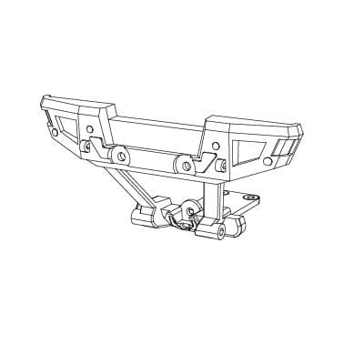 MJX 16110 Rear Bumper Assembly - Hobbytech Toys