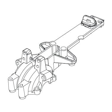 MJX 16160 Front Upper Gearbox Cover - Hobbytech Toys