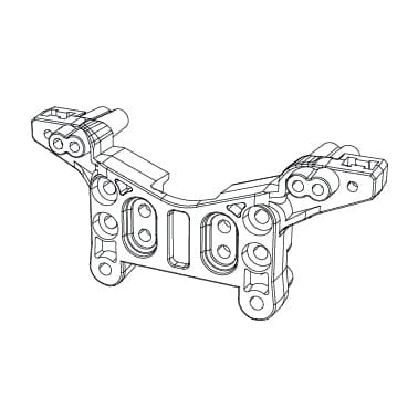 MJX 16180 Rear Shock Tower - Hobbytech Toys