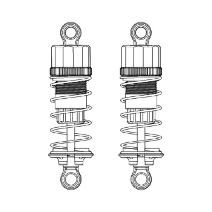 MJX 16213 Front Metal Oil-Filled Shock Absorbers [16510R4]