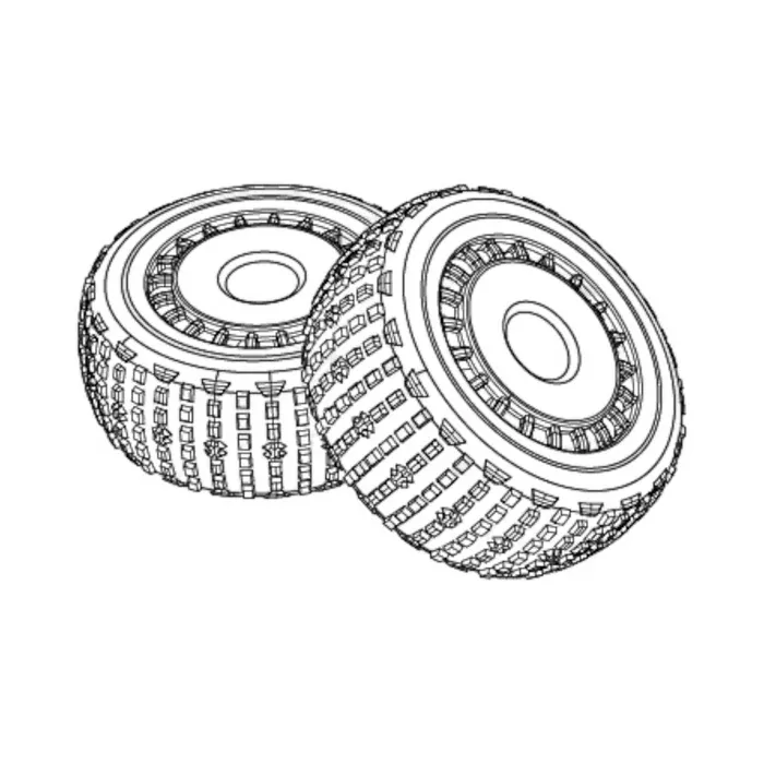 MJX 16213 Pre-Mounted Wheels & Tyres 2pcs [16300M2]