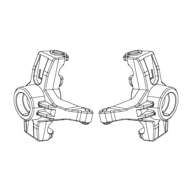MJX 16230 Steering Knuckles (2pcs) - Hobbytech Toys