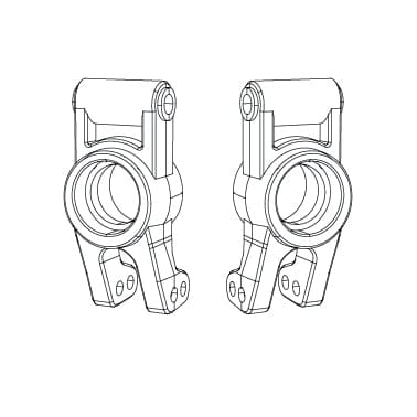 MJX 16260 Rear Hubs (2pcs) - Hobbytech Toys