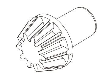 MJX 16402G Front Diff Pinion Gear