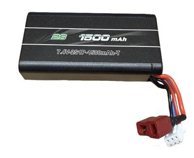 MJX 18208 7.4V 1500mAh 2S 25C Battery - Deans [XB2S15K]