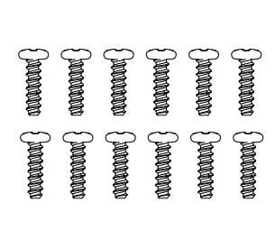 MJX 18208 M2.5x7mm Screws 12pcs [XHHM2570]