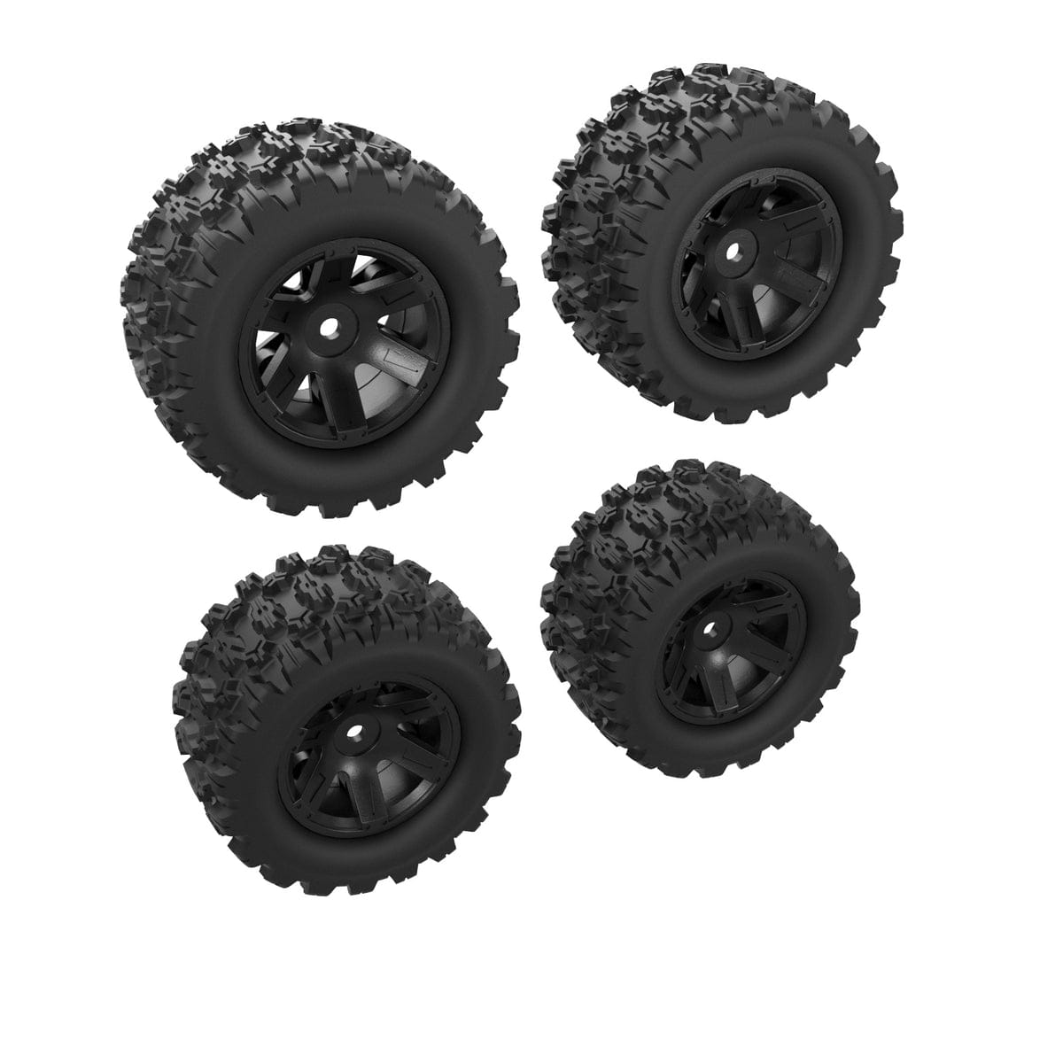 MJX 18208 Wheel & Tyre Assemblies 4pcs P181300
