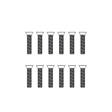 MJX Countersunk Machine Screws (12pcs) [M3066] - Hobbytech Toys