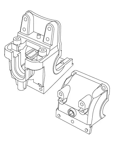 MJX Front Diff Housing [P10164]