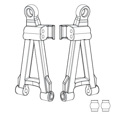 MJX Front Lower Suspension Arms [16220] - Hobbytech Toys