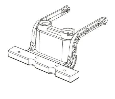 MJX Front Mounting Bracket (with Magnets) [P12Y04] - Hobbytech Toys