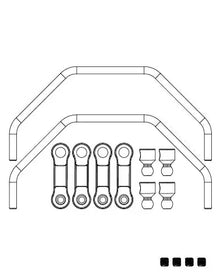 MJX Front / Rear Anti-Roll Bar [P10124]