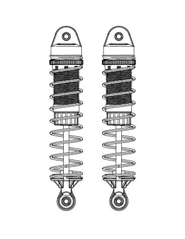 MJX Front Shock Absorbers (2pcs) [10510] - Hobbytech Toys