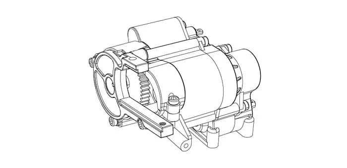 MJX Gear Box Assembly - Suits Allrock H8H [P8HSC] - Hobbytech Toys