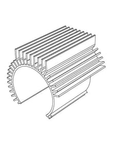 MJX Hyper Go 1/10 Replacement Motor Heat Sink [10395]