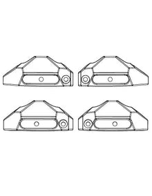MJX Hyper Go 1/10 V2 Shock Protectors (4pcs) [10501B]