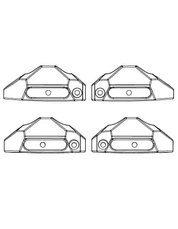 MJX Hyper Go 1/10 V2 Shock Protectors (4pcs) [10501B]