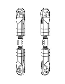 MJX Hyper Go 1/10 V2 Steering Tie Rods (2pcs) [10200B]