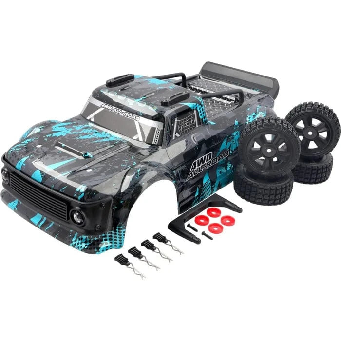 MJX Hyper Go 1/14 Drift Truck Bodyshell, Post and Wheels Set [1430A]