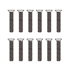MJX Hyper Go Screws (12pcs) [HKB2312]