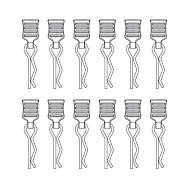 MJX M001 Body Clips (12pcs) - Hobbytech Toys
