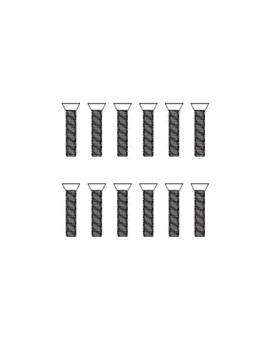 MJX M25845 Countersunk Machine Screws (12pcs) - Hobbytech Toys