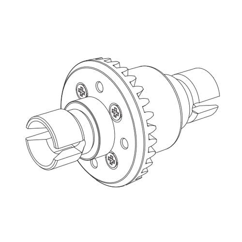 MJX Metal Gears Diff Complete Assembly [16420Y] - Hobbytech Toys
