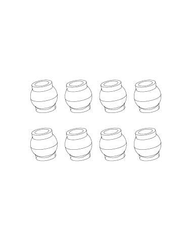 MJX Q1601 Steering Pivot Balls (8pcs) - Hobbytech Toys