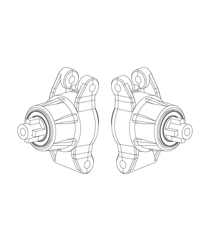 MJX Rear Hub Carriers (2pcs) [P2026] - Hobbytech Toys