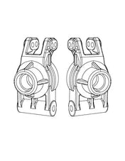 MJX Rear Hubs (2pcs) [10260] - Hobbytech Toys