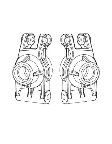 MJX Rear Hubs (2pcs) [10260]