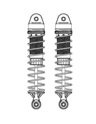MJX Rear Shock Absorbers (2pcs) [10500] - Hobbytech Toys