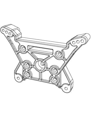 MJX Rear Shock Tower [10280] - Hobbytech Toys