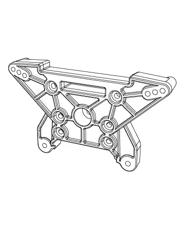 MJX Rear Shock Tower [P10280]
