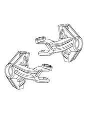 MJX Steering Knuckles (2pcs) [10230B] - Hobbytech Toys