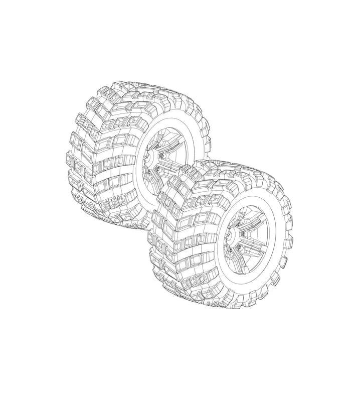 MJX Tires Suits 20208 [P2030] - Hobbytech Toys