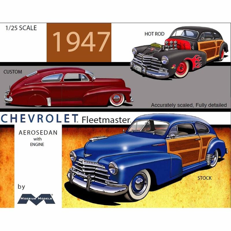 Moebius MOE2301 1/25 Chevrolet Fleetmaster Aerosedan model kit