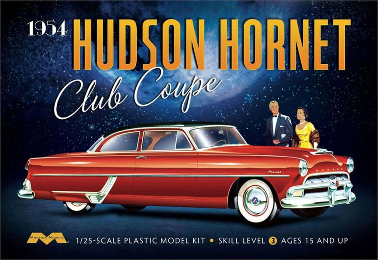 Moebius MOE1213 1/25 1954 Hudson Hornet Club Coupe model kit