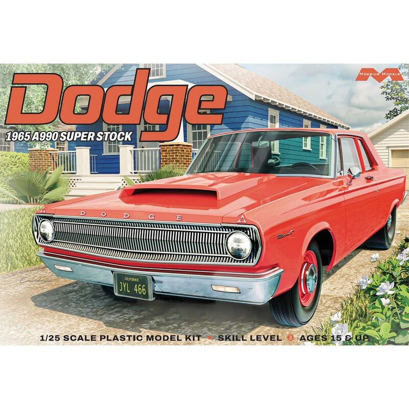 Moebius MOE2460 1/25 1965 Dodge A990 Super Stock model kit