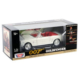 Motor Max 1/24 1964 1/2 Convertible Ford Mustang Gold Finger James Bond Movie Car - Hobbytech Toys