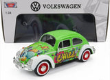 Motor Max 1/24 1966 Chill VW Beetle Green / White - Hobbytech Toys