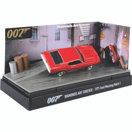 Motor Max 79824 3inch 1971 Ford Mustang Mach 1 Diamonds are Forever James Bond Diorama Movie - Hobbytech Toys