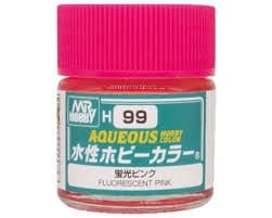 Mr Hobby Aqueous Fluorescent Pink 10ml [H099] - Hobbytech Toys
