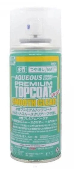 Mr Hobby B604 Mr Premium Topcoat Super Smooth Clear Flat UV Cut Spray - Hobbytech Toys