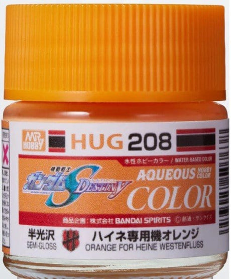 Mr Hobby HUG208 Aqueous Gundam Color Gundam Seed Orange for Heine Westenfluss Acylic Paint 12ml - Hobbytech Toys