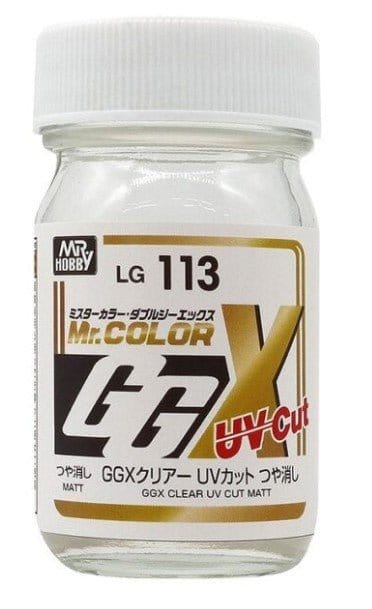 Mr Hobby LG113 Mr Colour GGX Flat Clear UV Cut 60ml - Hobbytech Toys