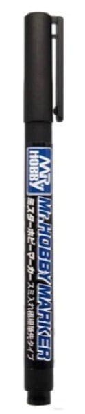 Mr Hobby Marker Super Fine Brush Black [CM101] - Hobbytech Toys