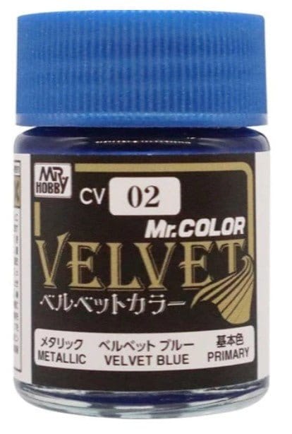 Mr Hobby Mr Velvet Colour Metallic Blue [CV02] - Hobbytech Toys