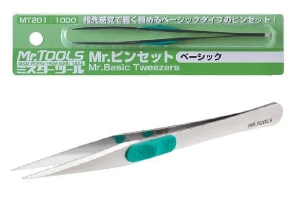 Mr Hobby MT201 Mr Straight Precision Tweezers - Hobbytech Toys
