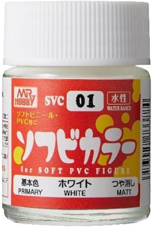 Mr Hobby Soft Vinyl Color Fl White 18ml [SVC01]